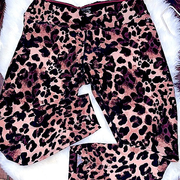 🐆Calvin Klein Performance Stylish Leopard Print Activewear 7/8 Length Leggings - Picture 7 of 16